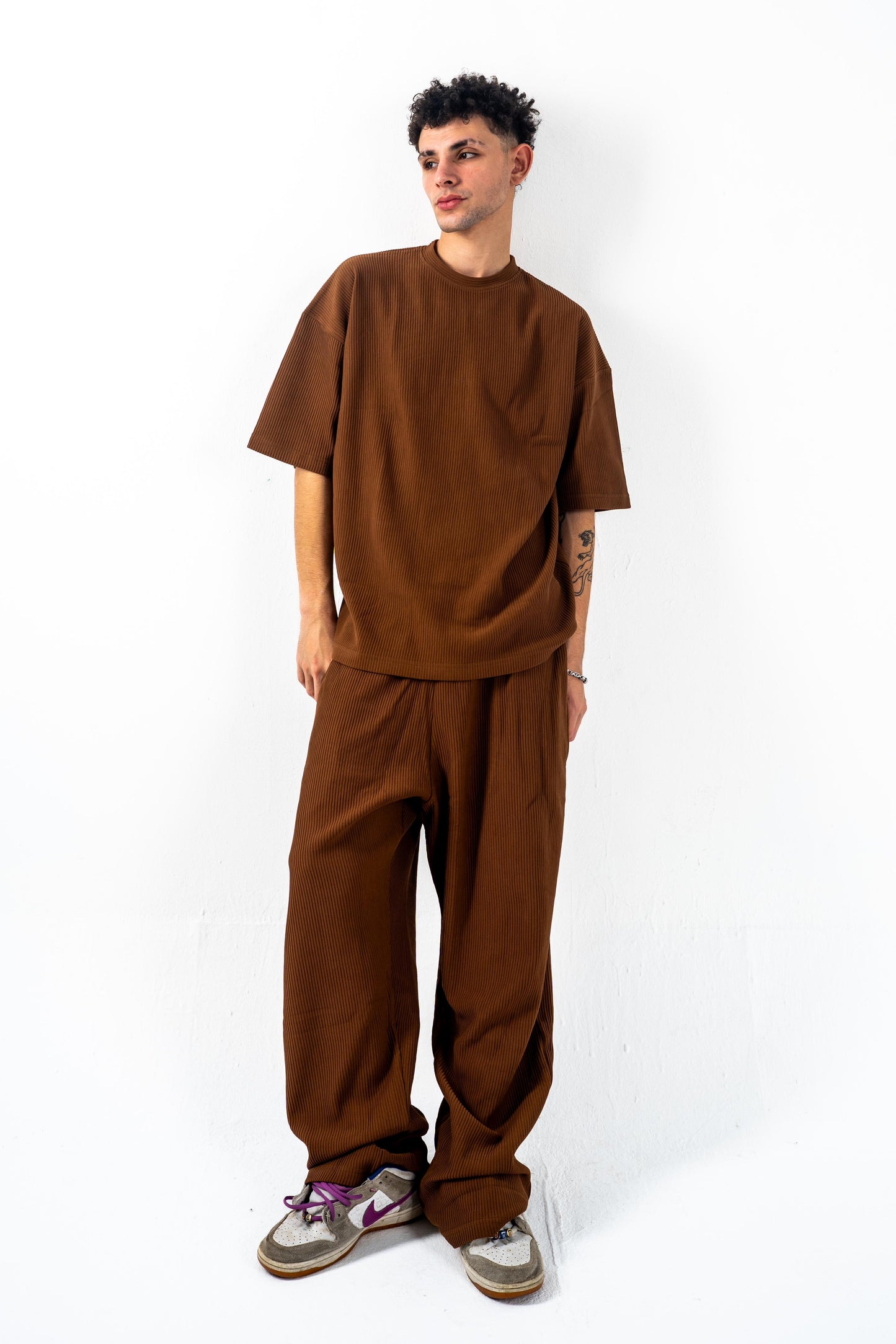 Ribbed Brown Set