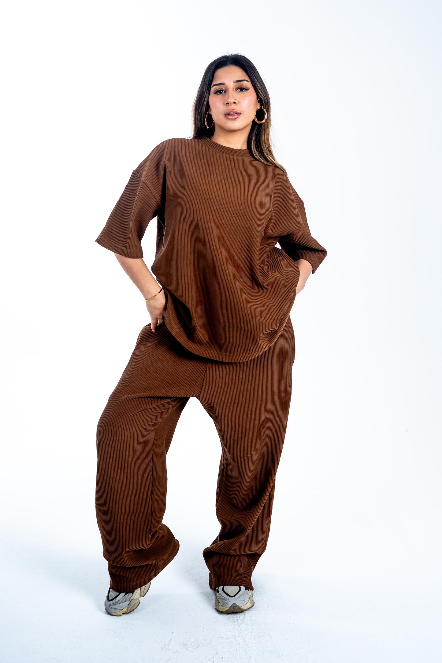 Ribbed Brown Set