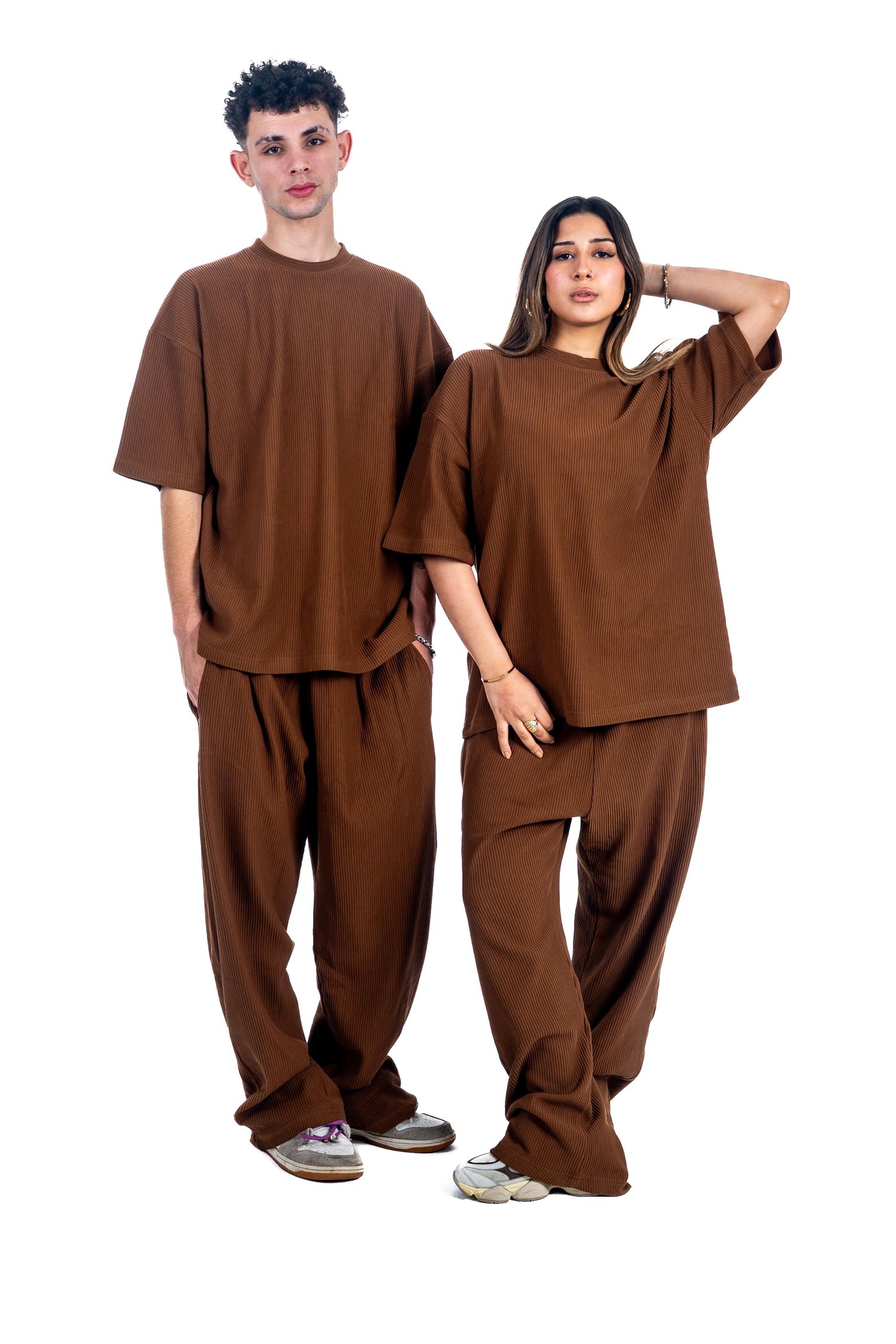 Ribbed Brown Set