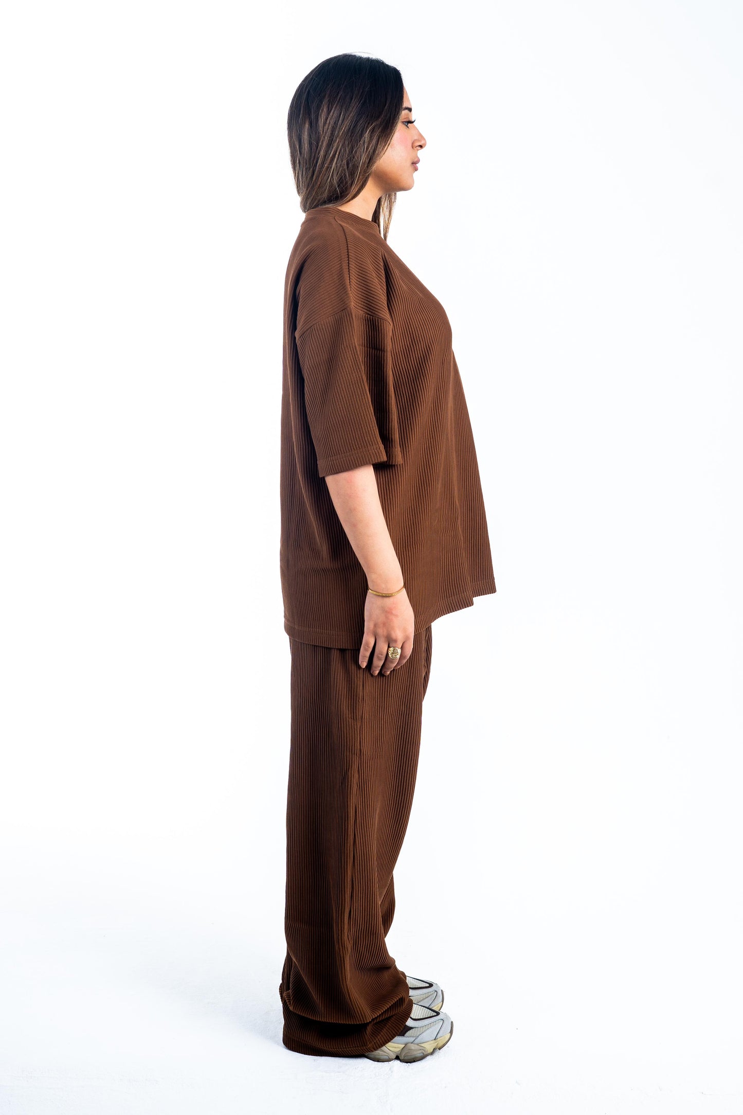 Ribbed Brown Set